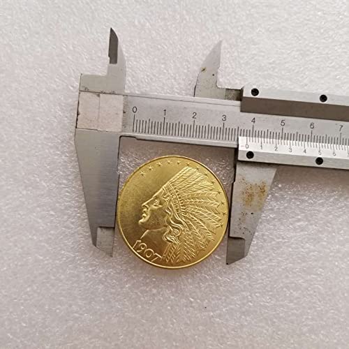 MarshLing Antique Liberty Indian Head Ten-Dollars Coin - Rare Coins Coins for Collectors Uncirculated Morgan Silver Dollars (Gold)