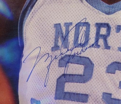 Michael Jordan Autographed 8x11 Magazine Page Photo North Carolina Tar Heels Vintage Full Name College-Era Signature Beckett BAS #13004248 - Autographed College Magazines