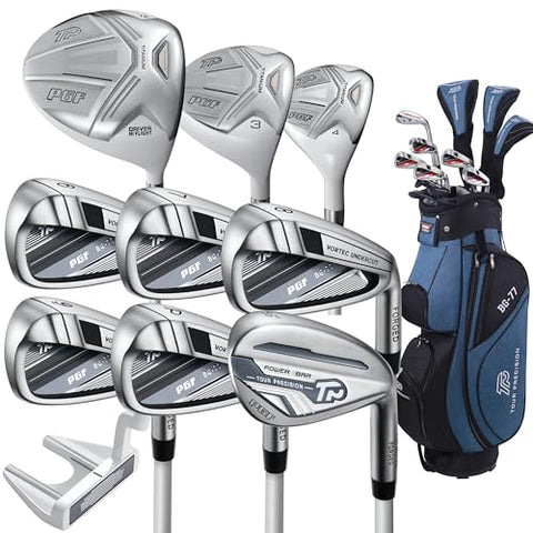PGF Labs Women's Gold TP BG-77 Complete Golf Club Package Set [14-Pieces][Flex: Regular] [Hand: Left] [Length: Standard]