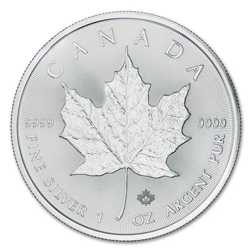 2025 - Lot of (25) 1 oz Canadian Maple Leaf Silver Coins Brilliant Uncirculated with Certificates of Authenticity $5 Seller BU