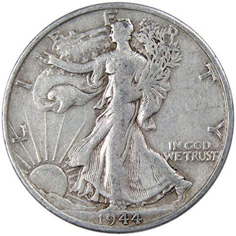 1944 S Liberty Walking Half Dollar VF Very Fine 90% Silver 50c US Coin