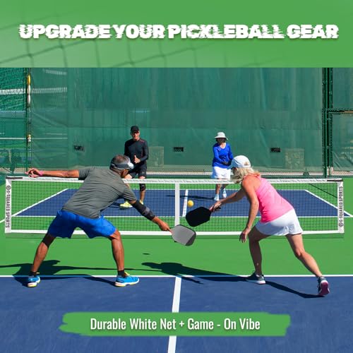 G-SQAURED Pickleball Replacement Net 22ft x 3ft - Indoor/Outdoor Use, Fits Most Free-Standing Pickle Ball Frames(Net Only)