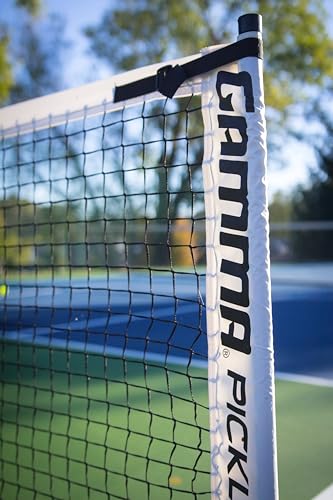 Gamma Portable Pickleball Net, 2mm Braided Indoor and Outdoor Pickleball Net for Practice, Friend and Family Games, and More, 22' with Carrying Bag