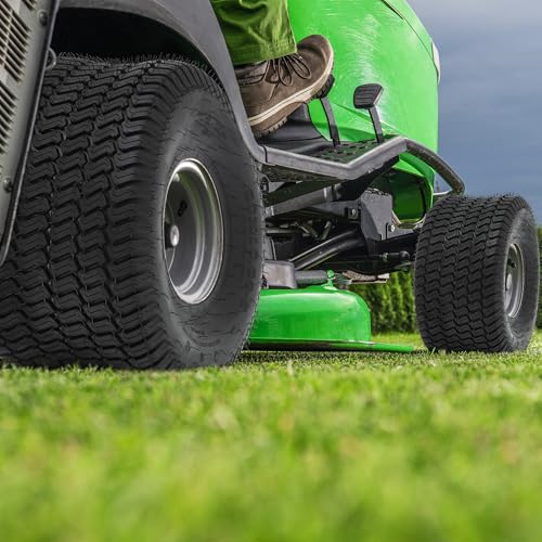 YITAMOTOR 20x10.00-8 Lawn Mower Tires (Set of 2), 4 Ply Tubeless Tractor Turf Tire, 20x10.00x8 Lawnmower Tires Fits Most Lawn & Garden Vehicle, 1190LBS Capacity