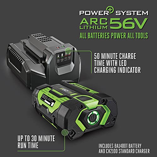 EGO POWER+ String Trimmer, Battery Powered, 15" Trimmer for Weeds and Grass with Rapid Reload, Split Shaft, Includes 56V 2.5Ah Battery and Charger - ST1502SA