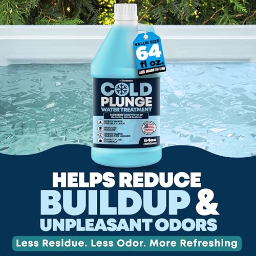 Durabasics 3in1 Cold Plunge Water Treatment – Helps Maintain Clear, Fresh-Looking Water | Cold Plunge Cleaner & Water Stabilizer | 64 -Week Supply | Easy to Use | Ice Bath Water Treatment – 64 oz