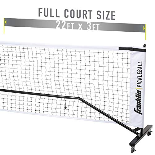 Franklin Sports Pickleball Net - Official Size with Wheels -Superior Portability