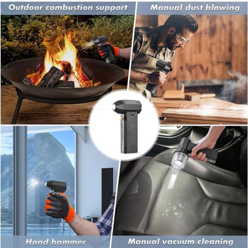Jet Dry Blower, Air Blower Super Jet Fan, Snow Blower with High Speed, 130000 RPM Turbo Powered Jet Blower, Handheld Super Jet Fan Blower for Car Camping Outdoors