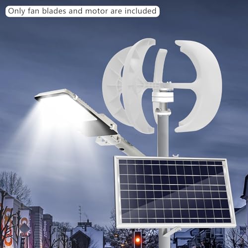 600W Wind Turbine Generator With Controller, 5 Blades, Lantern Shape, Automatic Wind Angle Speed Regulation, 3-Phase AC Permanent Magnet for Home Use