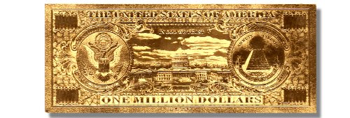 American Art Classics Gold Million Dollar Bill Commemorative