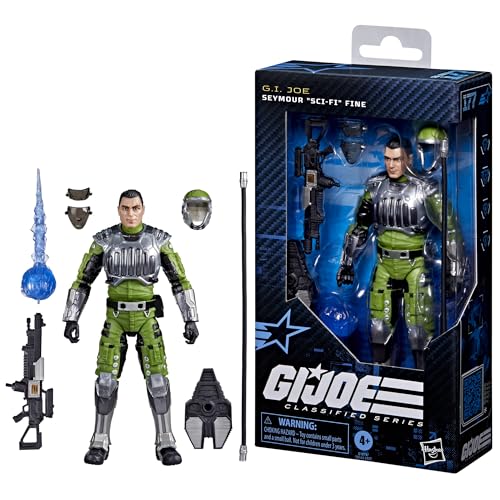 G.I. Joe Classified Series #177, Seymour “Sci-Fi” Fine, Collectible 6 Inch Action Figure with 8 Accessories