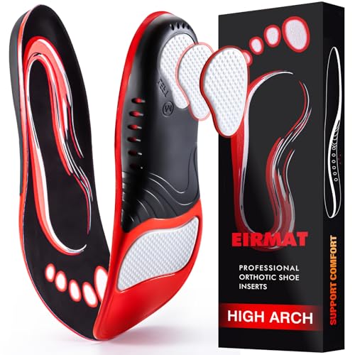 Plantar Fasciitis Relief Insoles Men: Arch Support Insoles Men Women - Athletic Shoe Insoles - Orthotic Work Boot Inserts for High Arch - Flat feet - Pain Relief[1-Pair](Men9-10.5/Women10-11.5)