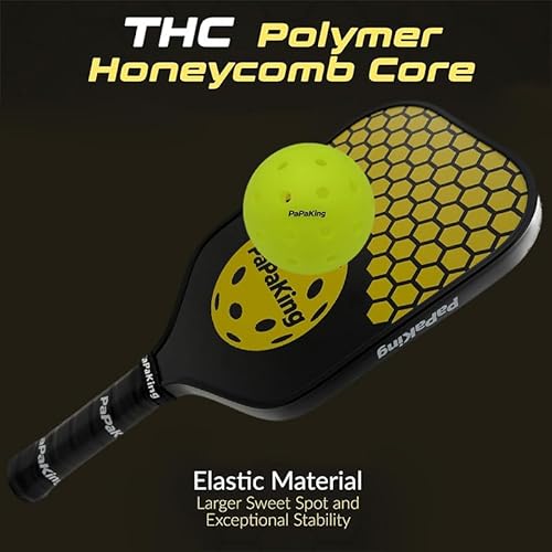 T300 Carbon Fiber Pickleball Paddle Set - Widebody Design for Larger Sweet Spot & Vibration Damping, Premium Set with 2 Balls, Engineered for Intermediate to Advanced Play