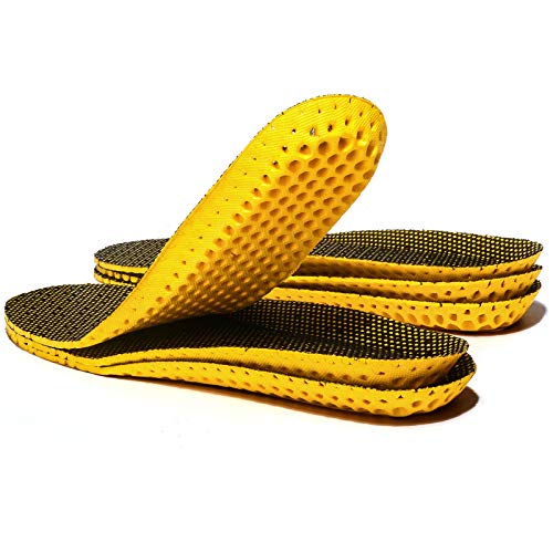 XINIFOOT 3 Pairs Comfortable Breathable Insoles - Comfort Cushioned for Running Walking Hiking, Replacement Comfort Inserts Shoes Pad for Men (US8-11)