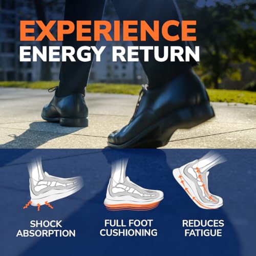 Dr. Scholl’s Advanced Pain Relief Insoles for Men Women, Heavy Duty Orthotics Inserts for Work Shoes & Boots, Plantar Fasciitis & Arch Support, Flat Feet, Shock-Absorbing, Supports up to 340 lbs