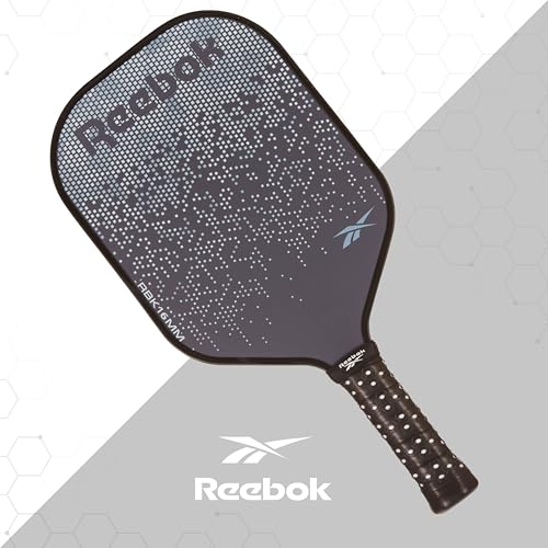 Reebok - Pickleball Set for 2 Players, Carbon Fiber Paddles, Spin Control, Durable Polypropylene Core, Precision, Ideal for Sports and Enthusiasts