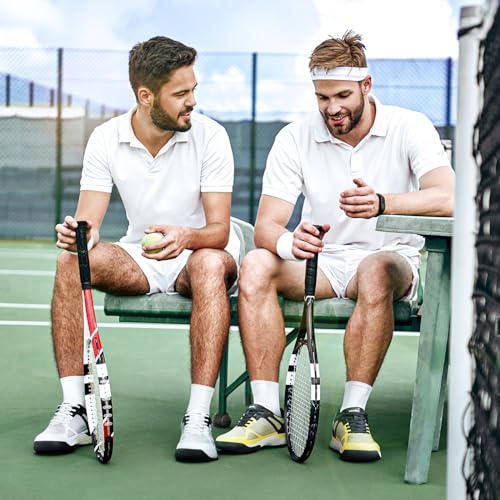 FitVille Wide Pickleball Shoes for Men,All Court Tennis Sneakers Shoes with Arch Support