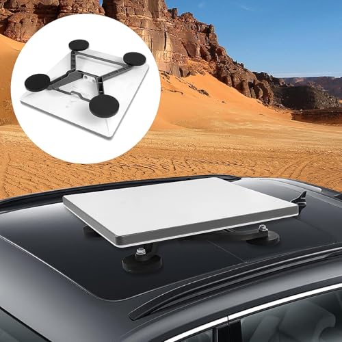 NovaKits Starlink Mini Magnetic Car Mount, Quick Release Flat Roof Mounting Kit, 2-Inch Low-Profile Design, Aluminum Alloy, Portable, Durable & Weather-Resistant, for RV, Van, Truck, Boat & Yacht