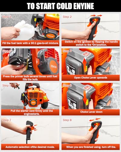 Thalorus 52cc Backpack Leaf Blower – Gas Powered 550 CFM 230 MPH High Airflow for Lawn Care, Low-Vibration Harness, Clears Leaves, Debris & Snow (T692 Pro)