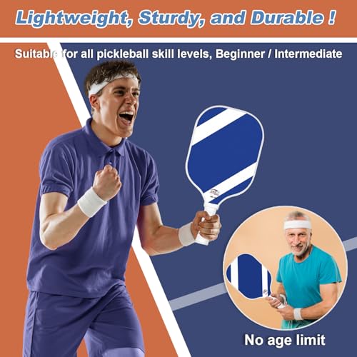 Picklebal Paddle Carbon Fiber, Womens Pickle Ball Paddle USAPA Approved Single Lightweight Pickleball Paddle with Cover Graphite Pickleball Paddle with Premium Grip & Handle