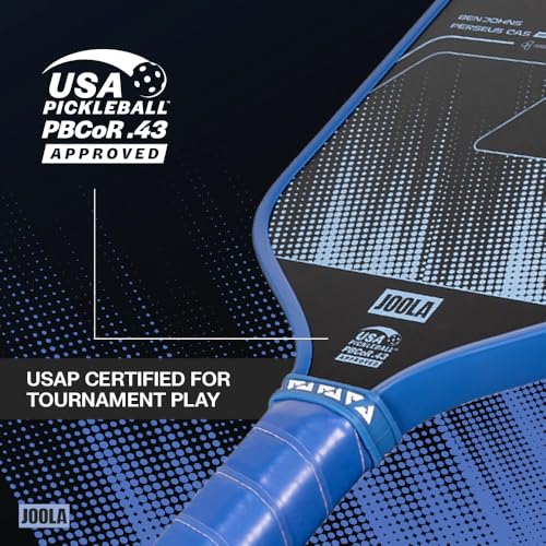 JOOLA Perseus 16mm Carbon Fiber Pickleball Paddle - CAS Surface Technology - Control & Power Paddle for Maximum Precision - USAP Approved - Aero Curve Design - Feel-Tec Pure Grip - NFC Chip Enabled