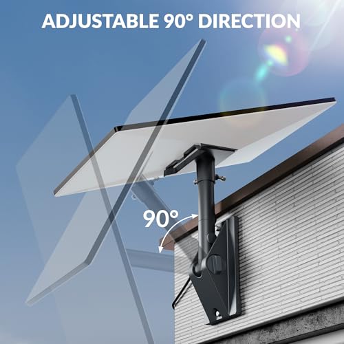 Starlink Gen 3 Mount Kit, Heavy-Duty Aluminum Roof/Wall Mount Accessories for Starlink V3, 5.5"x8.8" Stable Base, 90° Tool-Free Tilt, Insulation Guard, Satellite Dish Mounting Kit Pole & Pipe Adapter