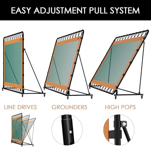 MR Multi-Sport Rebounder 12'x6', Adjustable Tilt Net, Bounce Back Net for Tennis, Pickleball, Lacrosse, Hockey, Softball, Baseball