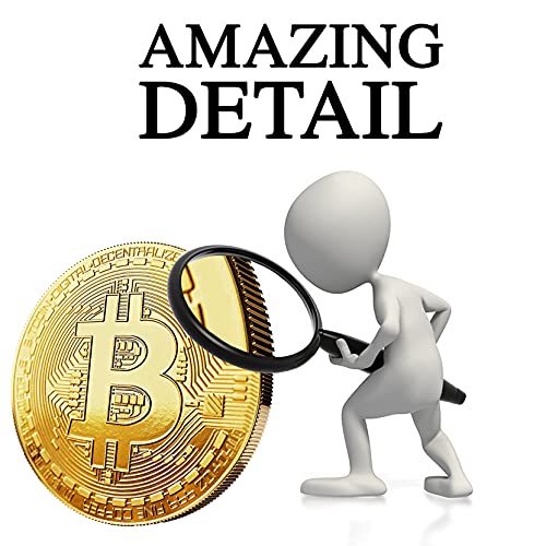 innoGadgets Physical Bitcoin Plated with 24-Carat Gold. A Real Collector‘s Item with Protective case