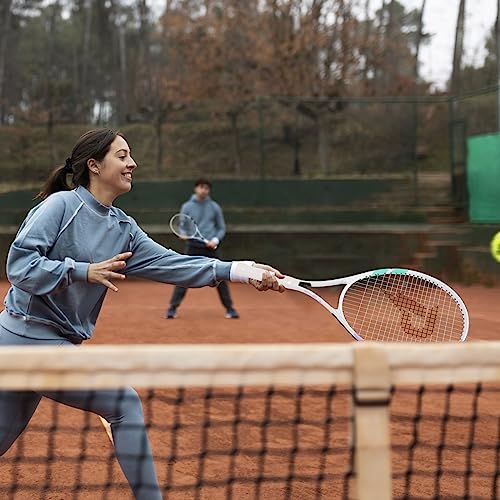 PIKASEN 27 Inch Tennis Rackets for Adult Recreational 2 Players Tennis Rackets Set with 2 Overgrips and 1 Tennis Bag. Perfect for Beginners and Students Training