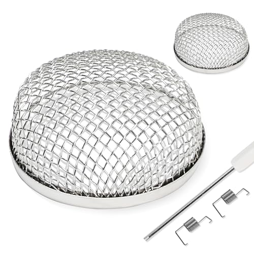 TONDA RV Furnace Vent Screen, Bug Screens Heater Vent Cover for Camper with Installation Tool and Silicone Rubber, 2.8 x 1.3 Inch, 2 Pack