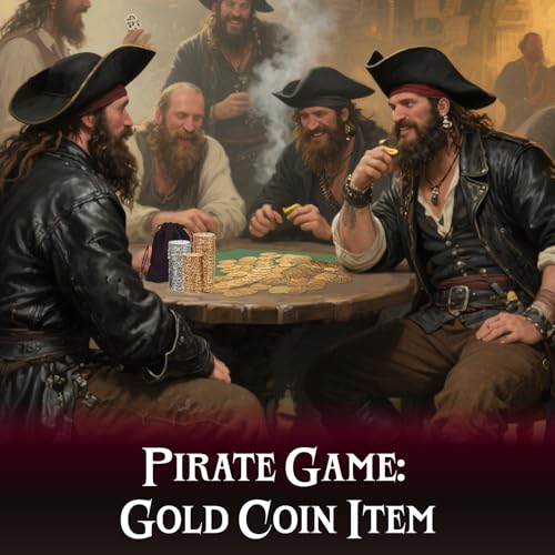 Large Metal Pirate Coins Gold Treasure Coin Set, Metal Replica Spanish Doubloons for Board Games, Tokens, Toys, Cosplay – Realistic Money Imitation for Treasure Chest -Large Size 1.18" (Gold 40 PCS)