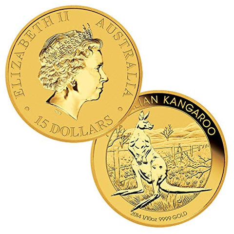 Australia 2019 1/10oz .999 Gold Kangaroo Coin - Brilliant Uncirculated Condition Bullion