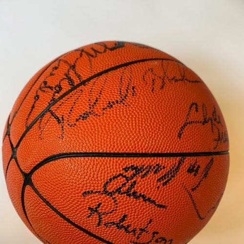 Michael Jordan Rookie 1986 All Star Game Team Signed Basketball 22 Sigs JSA COA - Autographed Basketballs