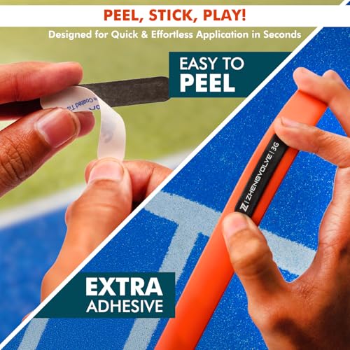 Pickleball Lead Tape Pack of 10, Extra Strong Adhesive, 3g Weighted Edge Guard Strips, Waterproof Pickleball Lead Tape Strips, Enhance Power, Swing & Paddle Balance, Black
