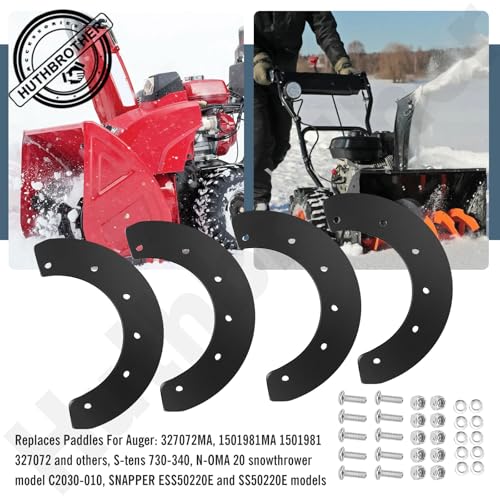 302565MA 327072MA Snow Thrower Paddle & Hardware - by Huthbrother, Compatible with Craftsman Murray 57121MA 1687312SM, for Craftsman Machines 20" 21" or 22" Snowblower