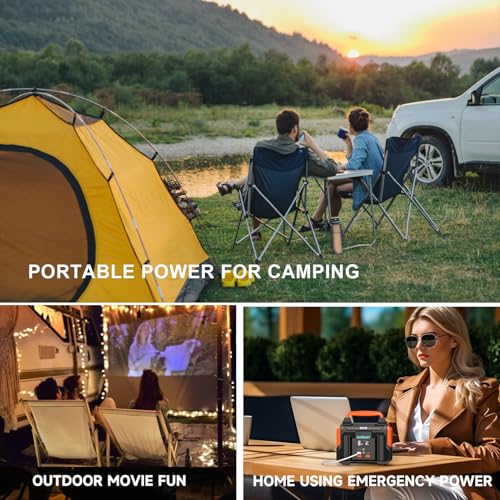 Portable Power Station 300W 257wh Lithium Battery Bailibatt Small Portable Generator for Home Use Camping Travel Emergency Hunting Outdoor, Large Power Bank with AC Outlet for Laptop