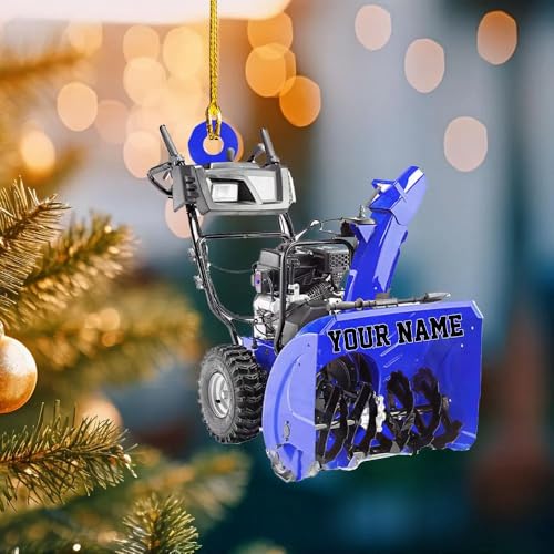 Personalized Snow Blower Keychain, Custom Plower Keychain, Gift for Winter Maintenance Workers, Snow Removal Equipment Keychains
