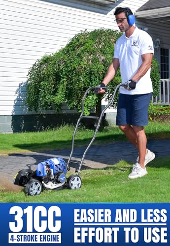 Wild Badger Power Sidewalk Edger Lawn Tool Gas 31cc WB31CCED, Blue