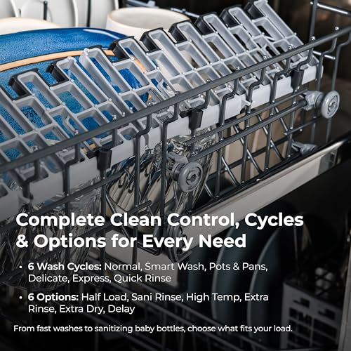 Kenmore 22-14599 24" Built-In Dishwasher - UltraWash, SmartWash, Sanitize Rinse, SmartDry and Leak Detection - 14 Place Settings - 51 DBA - ENERGY STAR Certified - 24" - Black