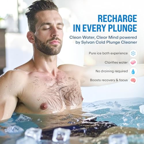 Sylvan Cold Plunge Cleaner | 32 Oz | 50+ Uses | Made in USA | Ice Bath Cleaner | Refines & Refreshes Your Ice Tub