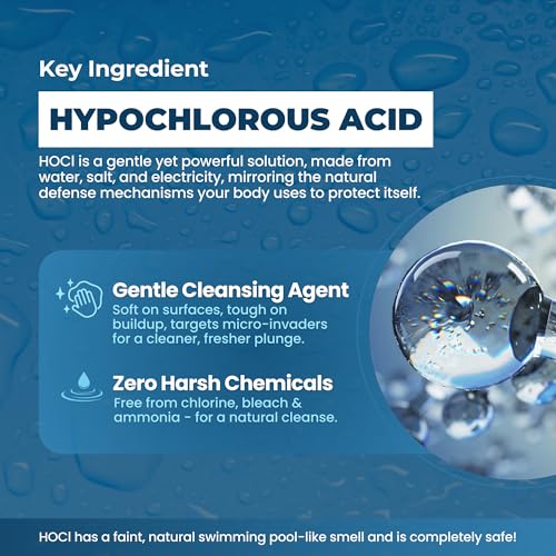 3in1 Natural Cold Plunge Water Treatment - HOCl Formula for Clean, Fresh Water - Cold Plunge Cleaner, Clarifier & Water Stabilizer for Ice Baths - No Harsh Chemicals - Made in USA (32 oz)