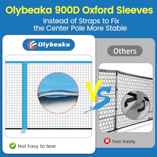 Olybeaka Pickleball Replacement Net 22ft x 3ft for Indoor or Outdoor Fits for Most Free-Standing Pickle Ball Frame, Pickleball Net Only