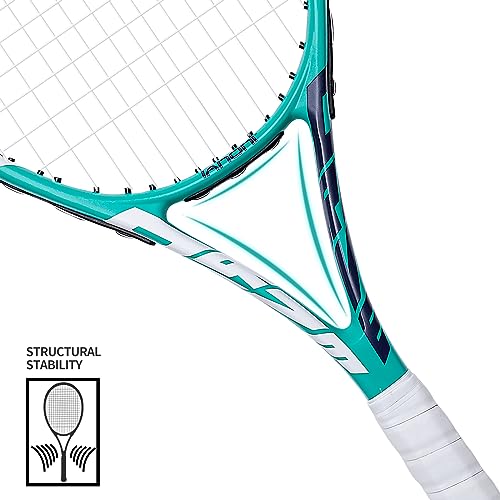 Tennis Rackets for Adults, Pre-Strung 27 Inch Tennis Racquets, Lightweight Tennis Racket Set-2 Player Tennis Racket Set with 3 Balls,2 Grips, 2 Vibration Dampers- Grey and Green