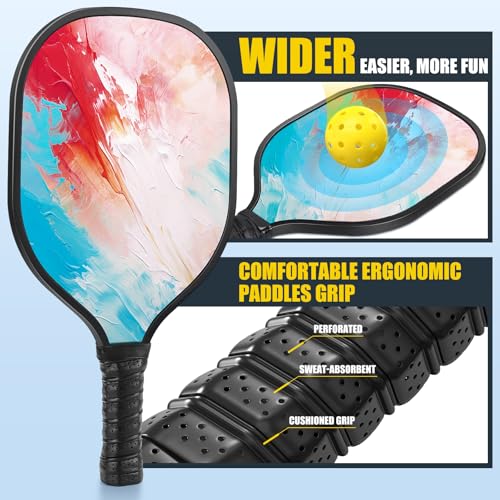 Pickleball Set Net with 4 Paddles, 6FT/11FT/22FT Portable 3-in-1 Pickle Ball Net with Carry Bag, Pickleballs, Designed for All Weather Conditions (3-in-1 Pickleball net with Rackets)