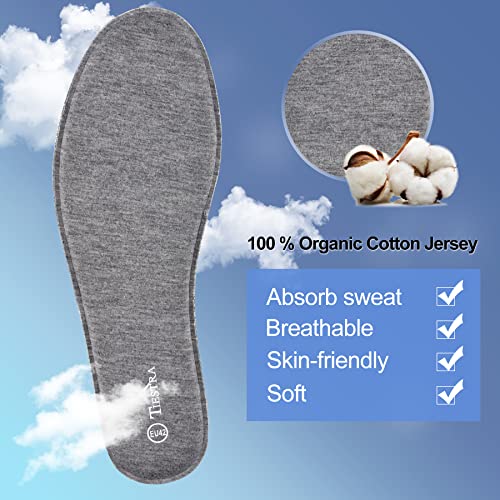 2 Pair -Shoe Inserts for Womens Memory Foam Insoles,Replacement Insoles for Work Boots Running Shoes, Cushion Shock Absorbing for Foot Pain Relief, Comfort Breathable Inner Soles 39EU,US8