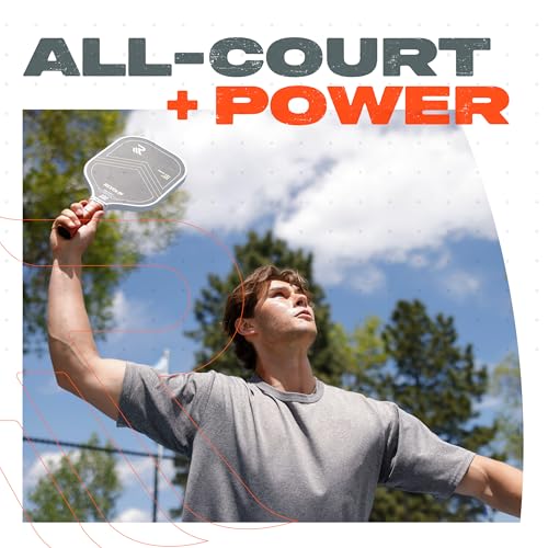 Revolin Sports REVO PRO Pure Hybrid | Spin + Power + Control | Premium Pickleball Paddle Made in USA | LavaFLX™ Face 16mm Poly Honeycomb Core | USA Pickleball Approved Pickleball Racket | Lava Paddle