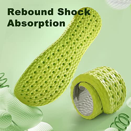 Shoe Insoles for Men Women, Memory Foam Insoles, Best Replacement Shoe Inserts, Providing Great Shock Absorption and Cushioning for Feet Relief, Prevent Foot Odor (Men 10-10.5 / Women 11-11.5)