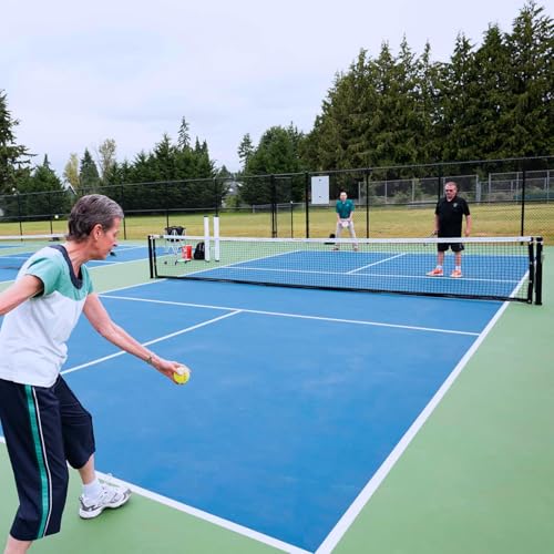 PROGOAL Pickleball Net Replacement 22ft X 3ft - Heavy Duty Professional Pickleball Net Official Tournament Size Weatherproof Portable with Steel Wire Reinforcement Fits Most Standard Posts (Net Only)