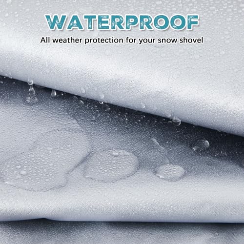 Datanly Extra Large Electric Cordless Snow Shovel Cover Fits 10-16 Inch, 210d Snowblower Cover, Waterproof, Heavy Duty, Indoor, Outdoor, Fit Most Electric Cordless Snow Shovel, 74 x 25 x 39 Inch