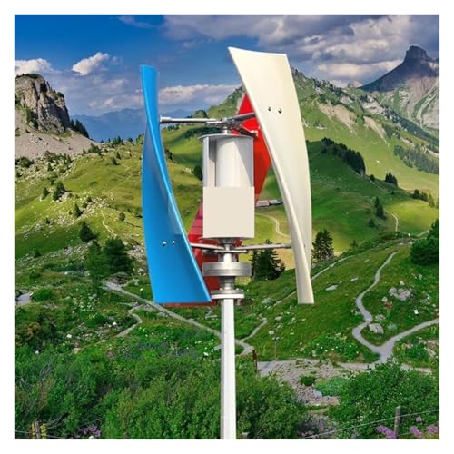 JCKJEDAT 20kw 20000w Vertical Wind Turbine Generator 12V 24V Magnetic Strong Power AC Inverter Output for Home Industrial Energy(48V_20000W)